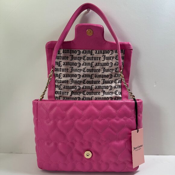 JUICY COUTURE BRIGHTER THAN A DIAMOND SHOULDER BAG JUICY PINK - Picture 5 of 10